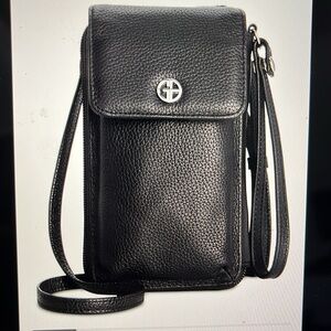 NWOT Giani Bernini Softy Leather Tech Crossbody Wallet